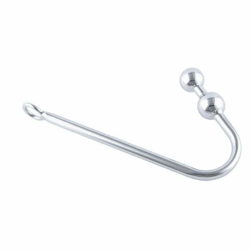 Pleasurable Stainless 4417 Anal Two Balls Steel Hook 0719